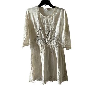 NEW WITHOUT TAGS - IRO Women’s Size 38 White Summer Lacey Dress!